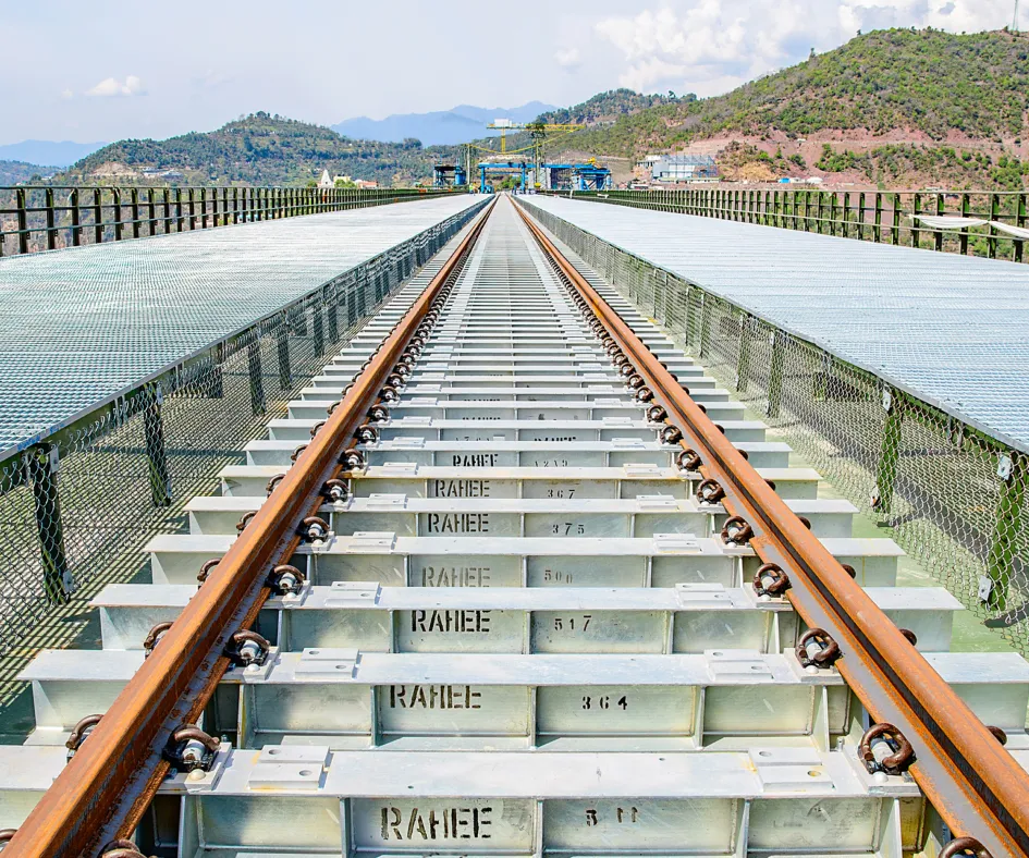 Steel track sleeper for railway track construction